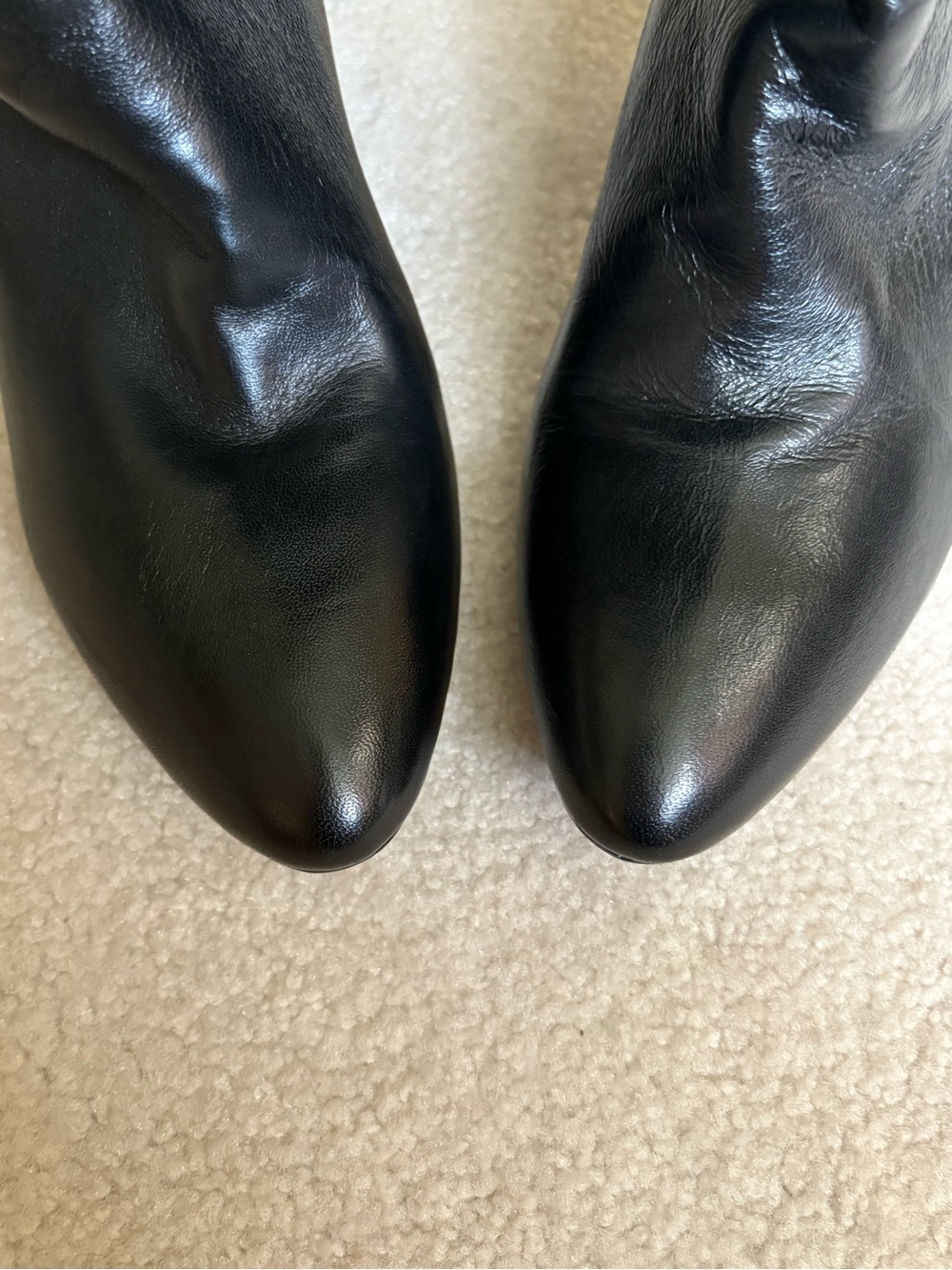 GUESS GENUINE LEATHER
BLACK BOOTS OVER THE KNEE HEELS SIZE 11 Y2K - Picture 3 of 16